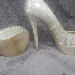 Rhinestone high heel